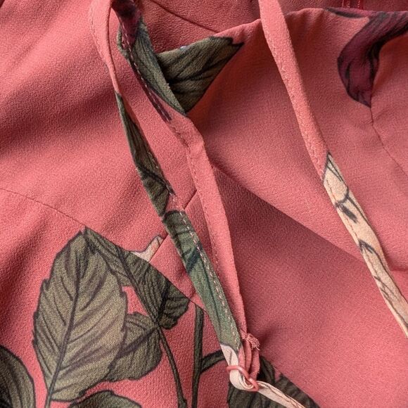 NWT Keepsake Floral Asymmetrical Chiffon Dress L - Picture 10 of 16